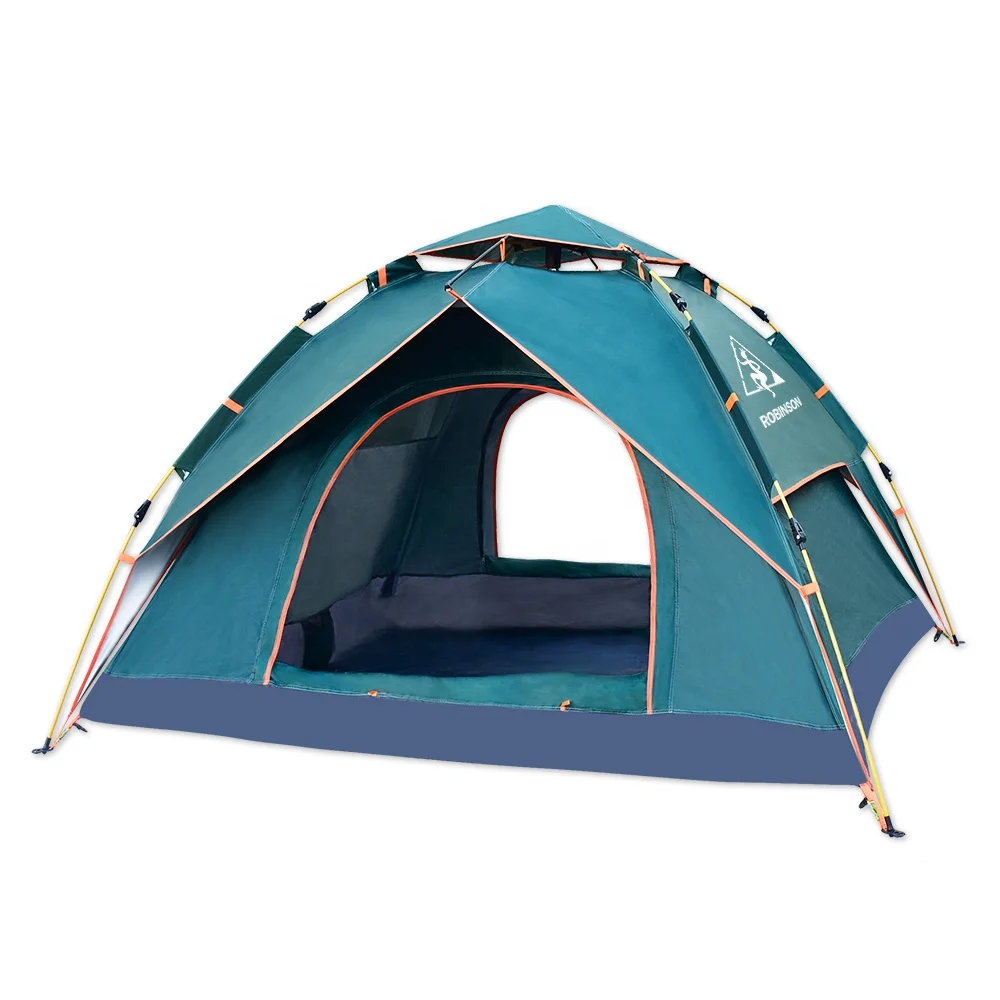 Rebornsun pop Up tent family camping 4 person tent portable instant automatic tent waterproof windproof for camping