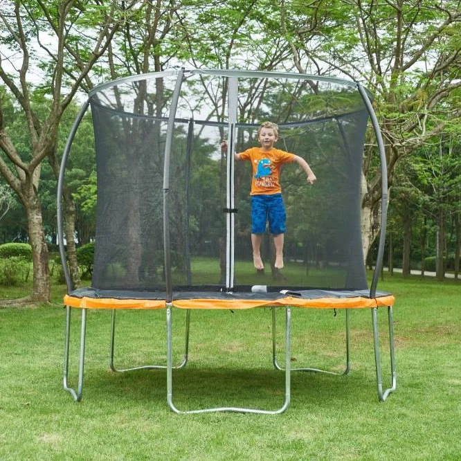Provide ex-factory price samples High Quality Big  Round Black 8ft 10ft 12ft 14ft  With Inner Safety Net Trampoline For Kids