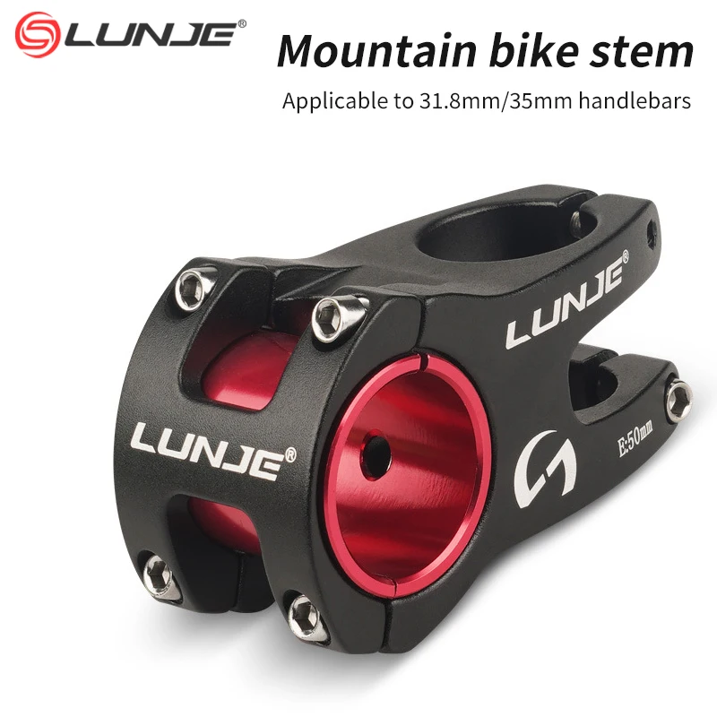 LUNJE Factory Direct Sales Support Customization 35mm/50mm Cnc High-Strength Lightweight High Strength Bmx Stem