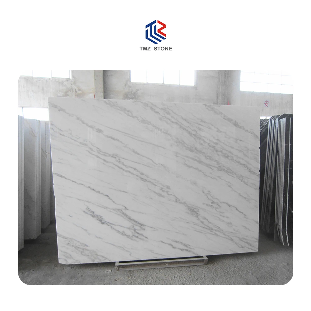 TMZ STONE ODM OEM Natural Hight Quality Modern Interior Polished Guangxi White Marble for bathroom and livingroom