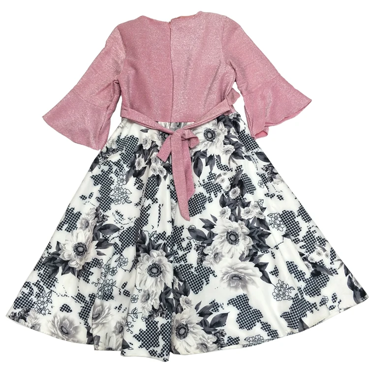 Algeria Mauritania Muslim Ramadan Top Sale Kids Wear 10 Years Kids Frock Designs Girls Dresses Kids Frock Designs Girl Dress