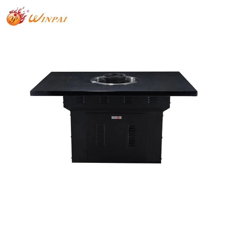 Корейский Ресторан черный гриль для барбекю стол для электрического недымчатого барбекю гриль стол