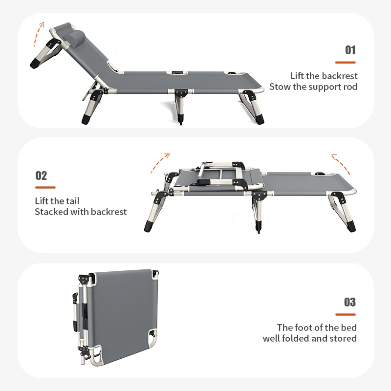 Folding sheet for one person at home simple lunch break artifact office adult nap march outdoor small bed companion recliner