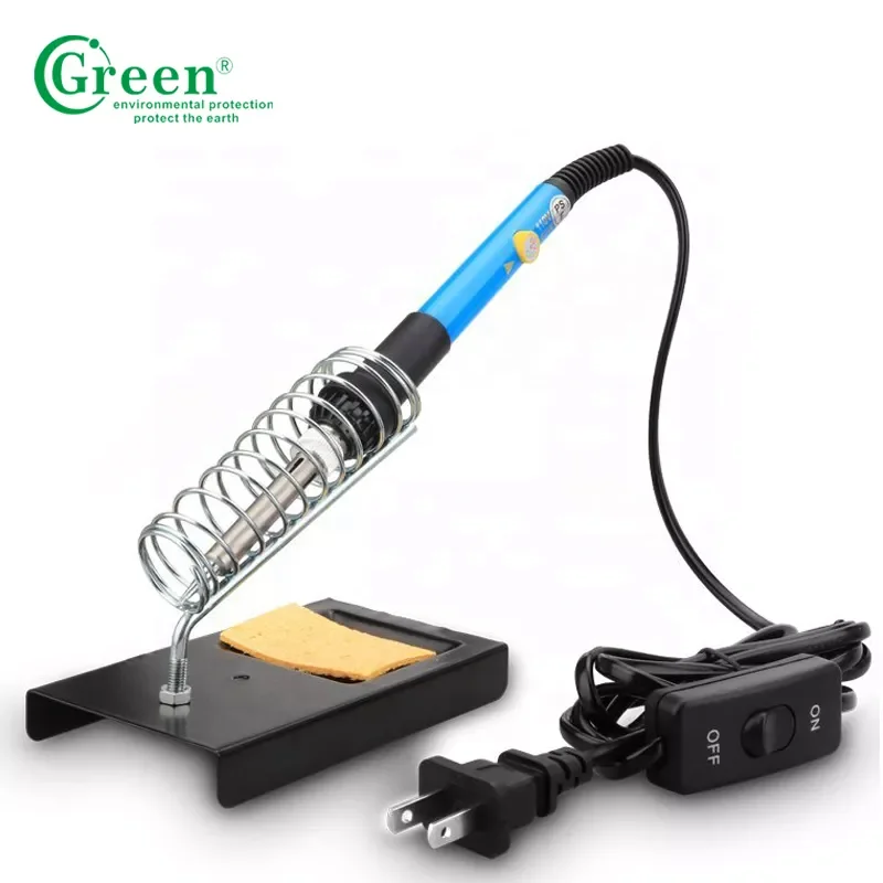 Green K010 Temperature Adjustable Soldering Iron Kit 60w with Digital Multimeters