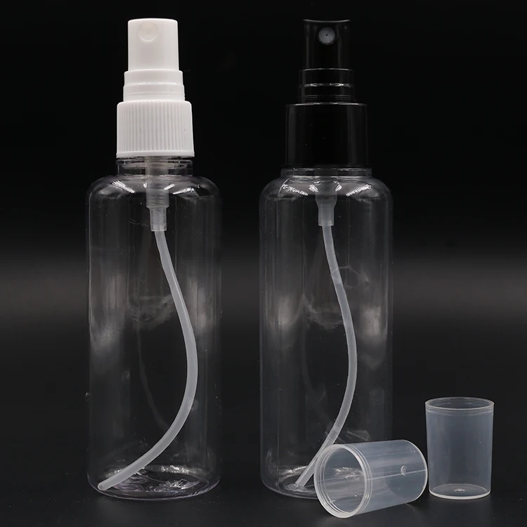 Empty Transparent Portable  PETG Spray Bottle 60ml 100ml Watering body lotion container package Makeup Liquid Container bottle