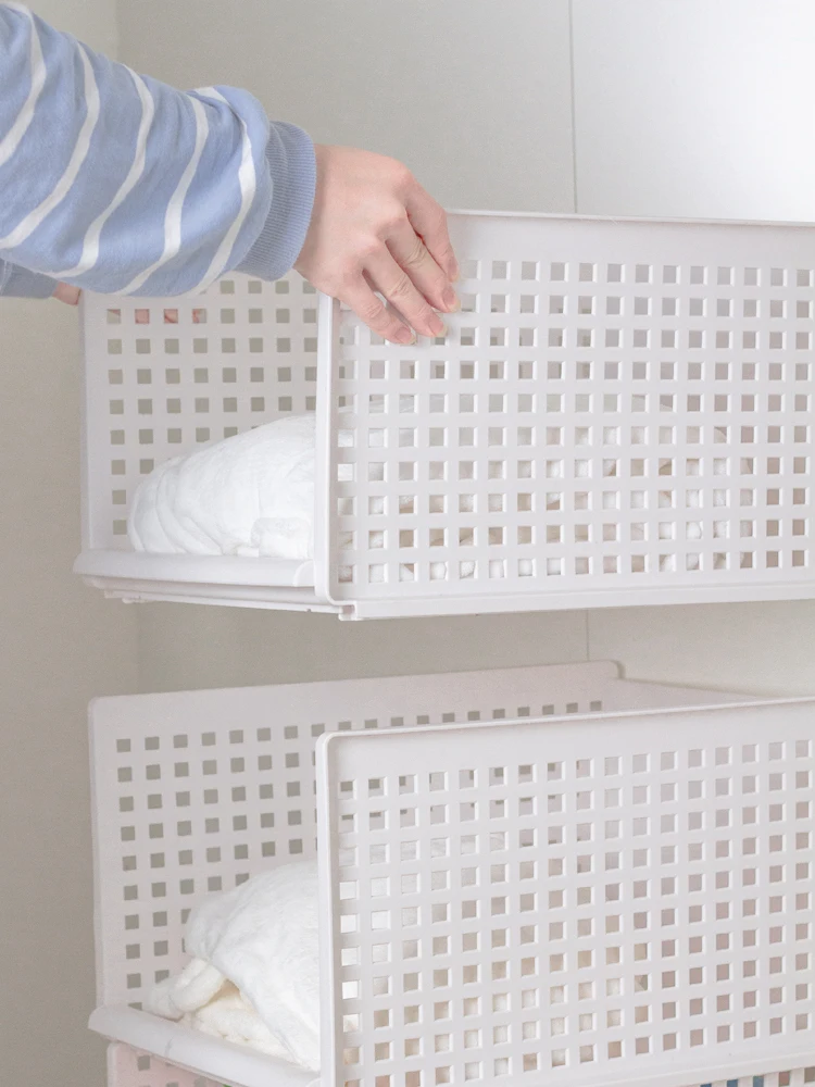 
Foldable Plastic Storage Rack Kitchen Shelves for Kitchen and Toilet Bathroom 