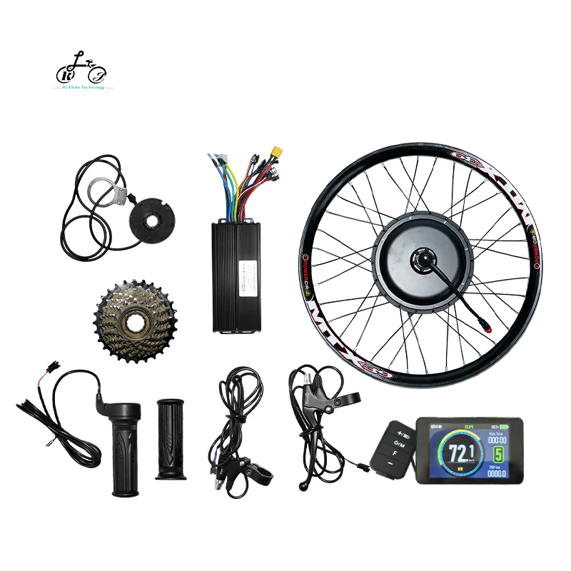Ruijie Factory Direct Price china electric bike conversion kit rear type twist throttle e bike kit 1500w
