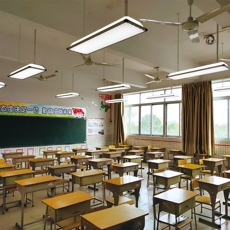 High Lumen Aluminum Classroom Linear Light Hanging Mounted 36W SMD LED Fluorescent Tube Light