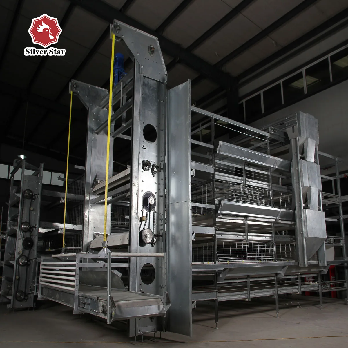 Poultry Battery Layer Chicken Cage Egg Laying Hens Shed Steel Animal Husbandry Equipment for Farming Broiler Chicks Cage System