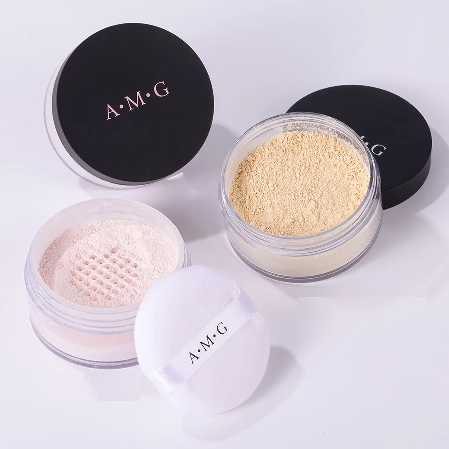 Wholesale A.M.G High Definition Setting Powder Brightening Oil Control Delicate Waterproof Long Lasting Matte Loose Powder