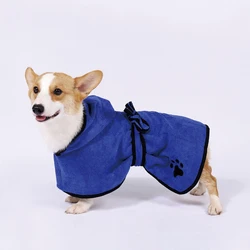 Amazon water absorbent dog towel cat bath towel bath robe blanket dual-use pet supplies