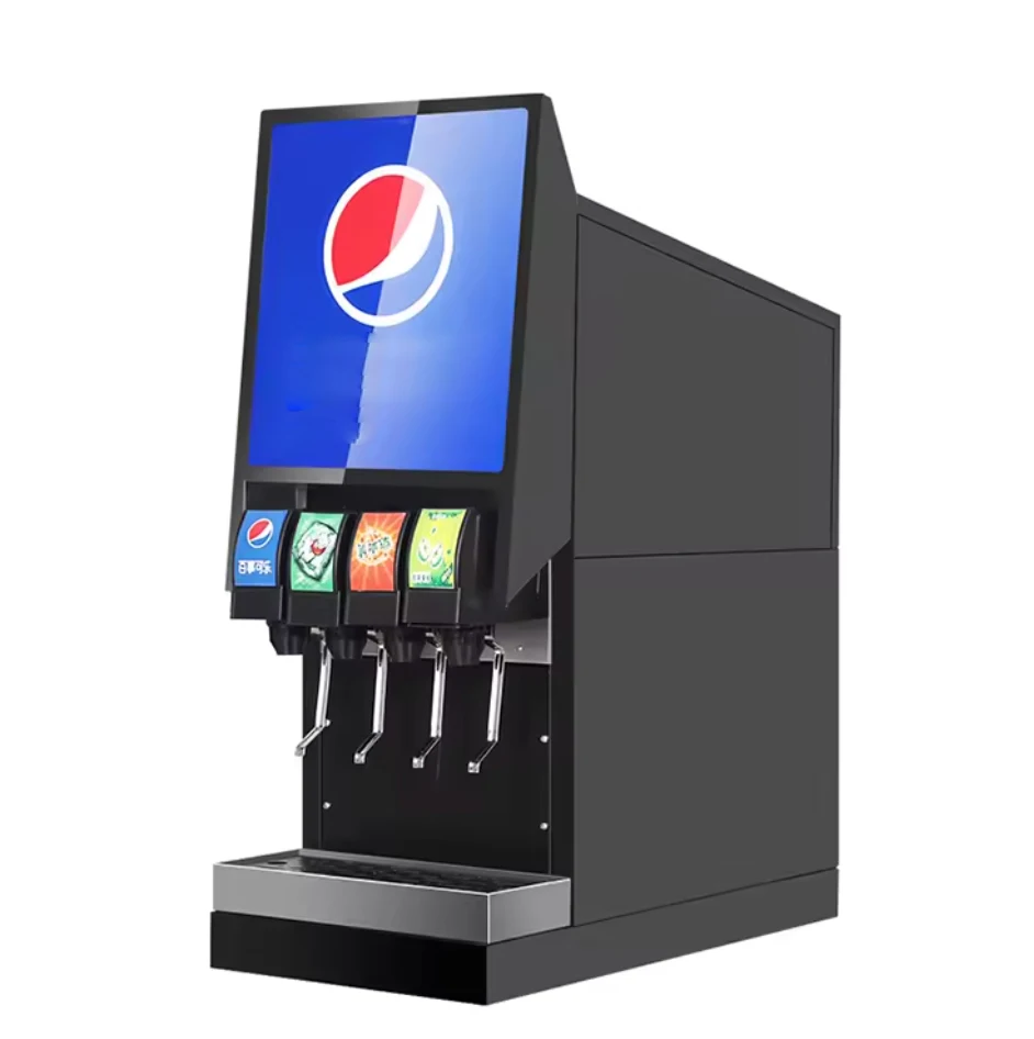 Soda soda machine Cola machine three kinds of beverage large capacity best price Black baking paint