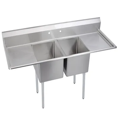 
NSF Stainless steel 3 Compartment Commercial Sink with Drainboard 18 inch 
