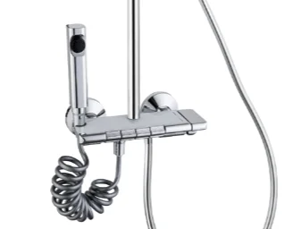 New Smart Digital Display Shower Unit Wall-mounted Brass Bathroom Household Shower System