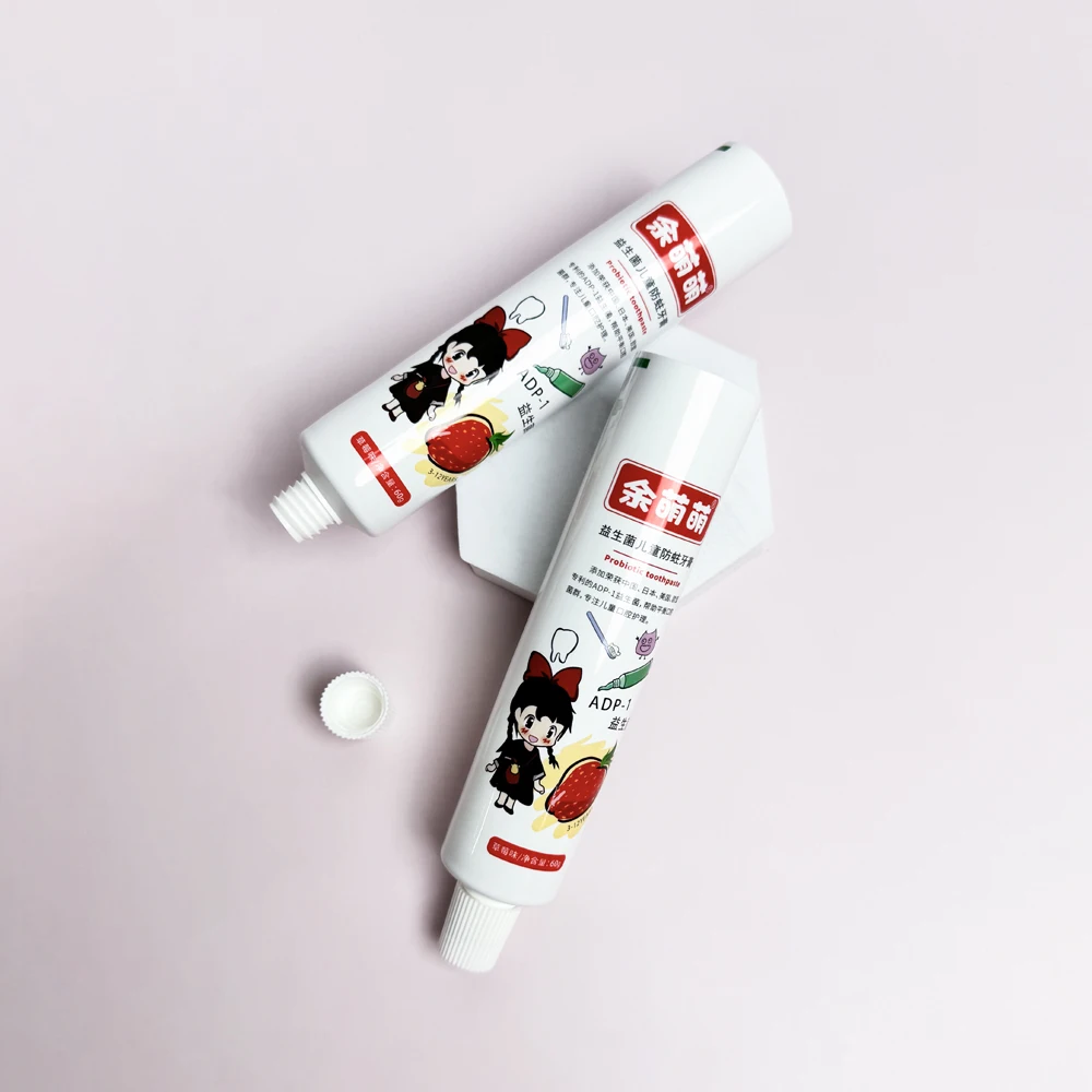 Wholesale plastic ABL toothpaste tube 100ml 60ml with lid, empty cream hose, laminated toothpaste tube packaging