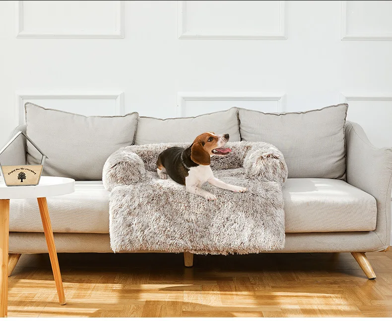 Fluffy Pet Bed Long Plush Mats Removable Cushion Washable Plush Pet Bed For Dogs And Cats