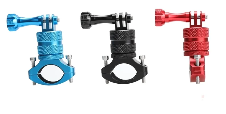 2023 Aluminum Handlebar Mount Stand Sport Action Camera Holder Bike Bicycle Stand Camera Mount 360 camera stand