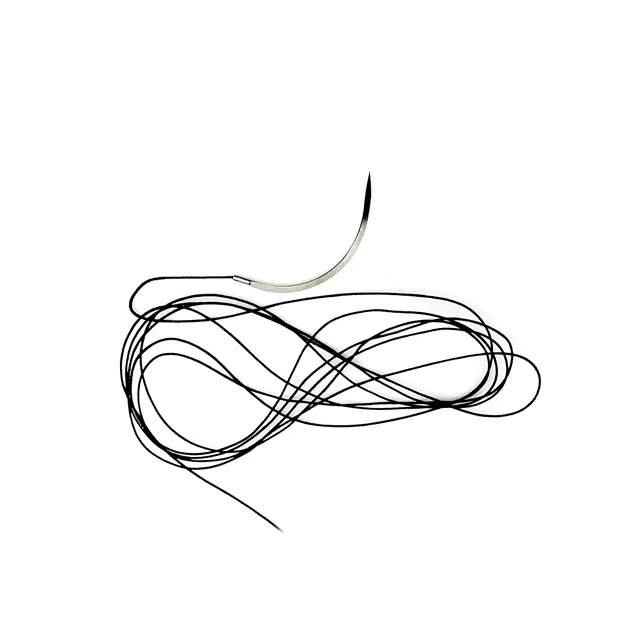 Non-absorbable sutures Silk Braided Black for oral surgery, ophthalmic surgery and skin closure