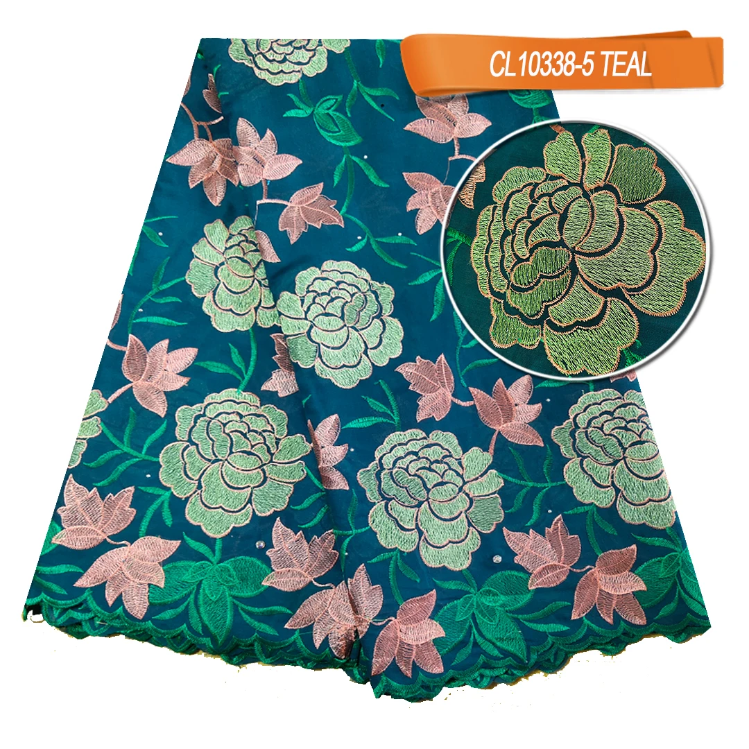 New Arrival Cotton African Lace Fabrics Swiss Voile Lace Embroidery