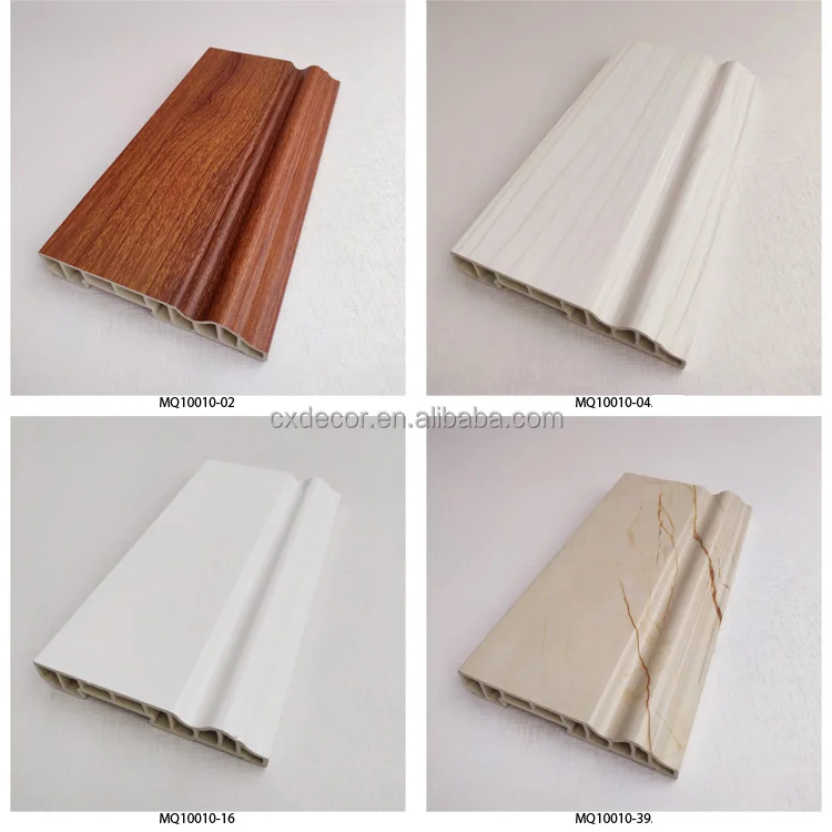 Chengxiang Manufacture China Supply Plastic Baseboard Pvc Skirting Board Soft Pvc Baseboard For Floor