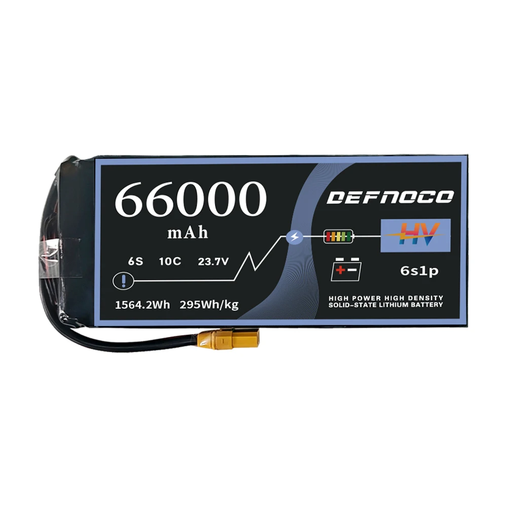Полутвердотельный аккумулятор DEFNOCO 6S 12S 22000 мАч 25000 30000 40000 Дрон БПЛА промышленный с фиксированным ветром мультиротор