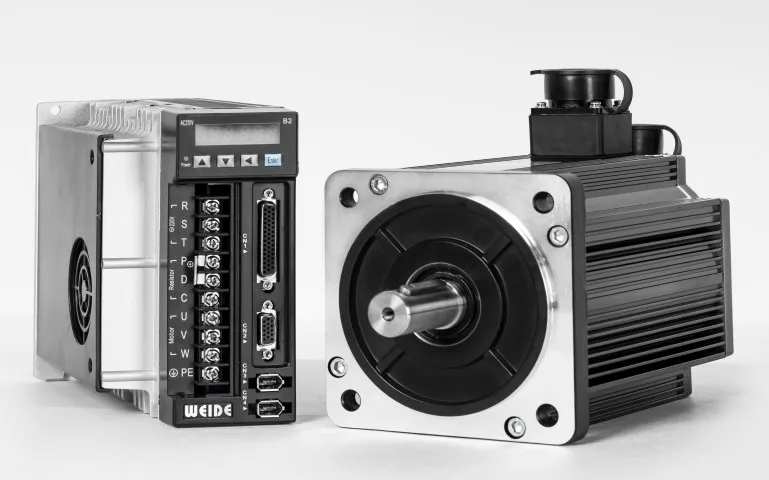 
130mm 4Nm 2500rpm 1kw 130ST-M04025L4 ac servo motor and WD30B ac servo driver for injection machine with 3m cables 