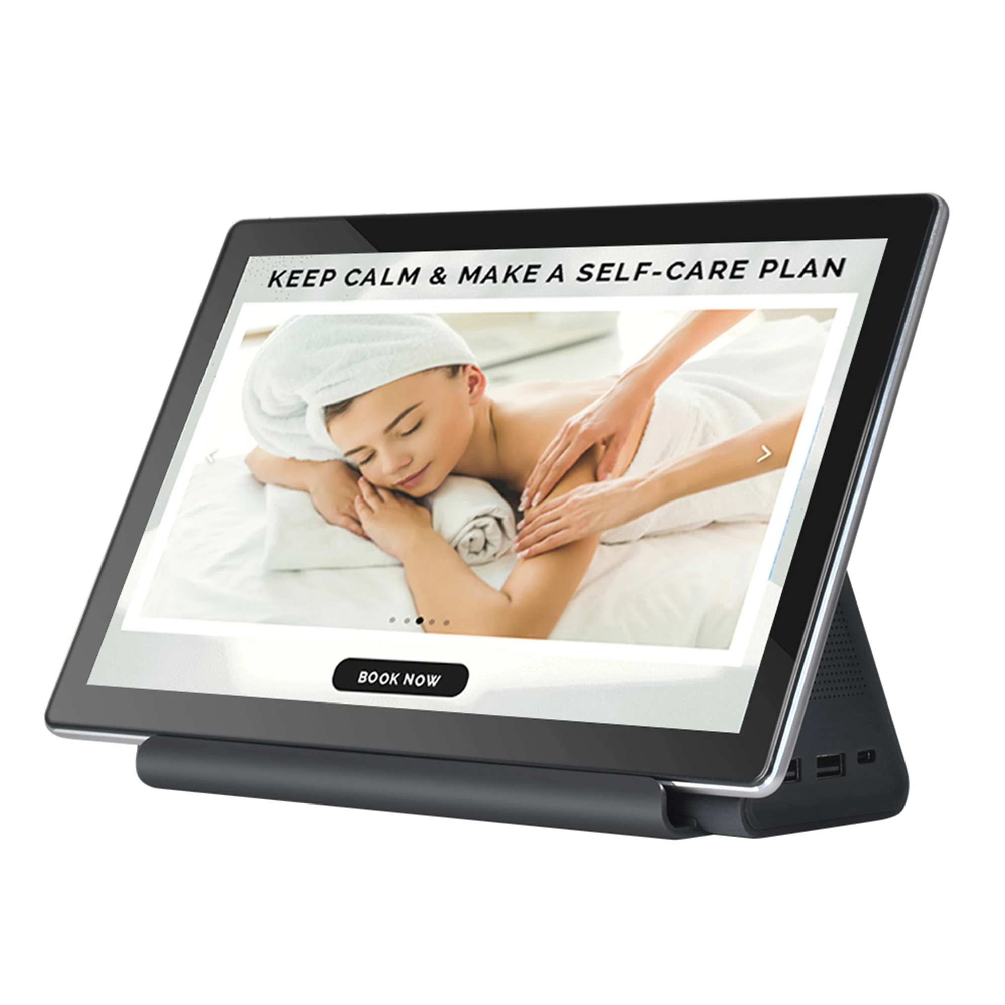 Support NFC IR remote 10 inch hotel tablet pc MT8168 FHD screen with charging dock station for hotel management