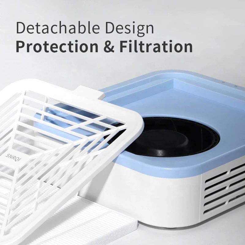 Hot Sell Cordless Nail Dust Collector 120W Built-In Battery Three-Speed Suction Adjustment Nail Dust Collector Professional