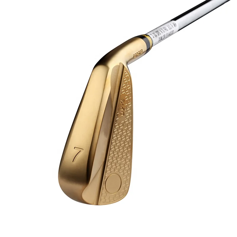 High-end Customized Golden Forged Golf Clubs Golf Iron Head For Men