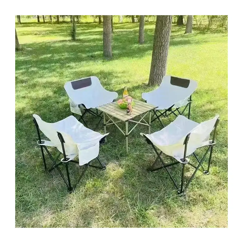 Free sample Low price Wholesale new style modern park carbon steel Outdoor Garden Picnic Folding Camping tables
