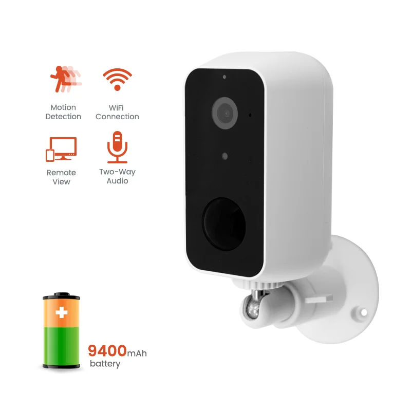 low power smart wifi camera rechargeable battery operated outdoor indoor wireless cameras IP security tuya battery camera