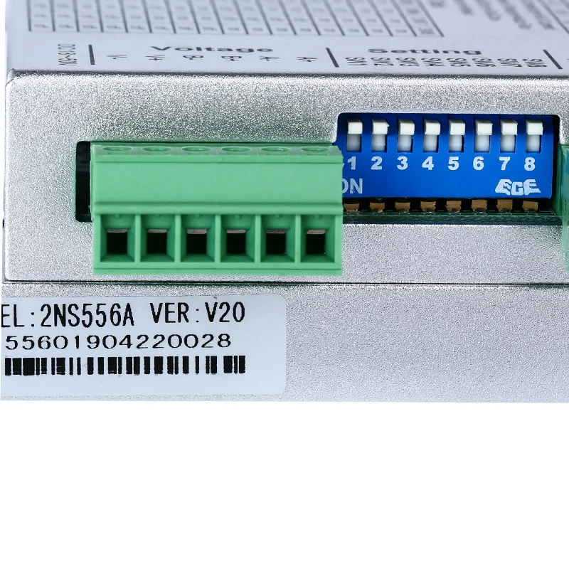 57mm 60mm Stepper driver 2NS556C Or 2NS556A with  stepper motor 57BG80 hold torque 2.2Nm with motor length 80mm for 3D printer