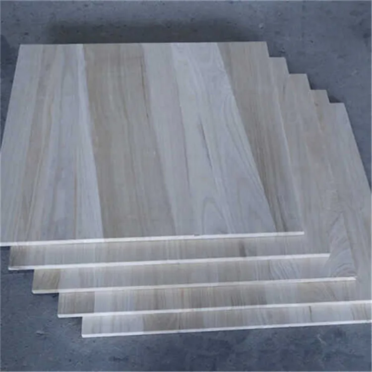 good price china paulownia wood timber supplier 9Mm Paulownia Joint Board Breaking Taekwondo Wood Board