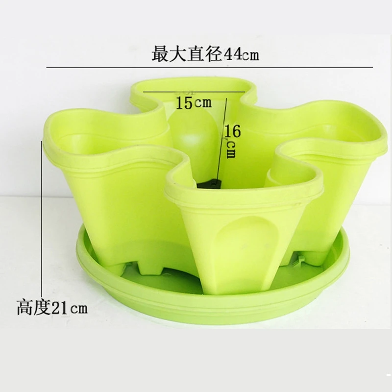 Stackable grow pot for garden hydroponics system farming vertical Grow Pot flower plant pots aquaculture equipment