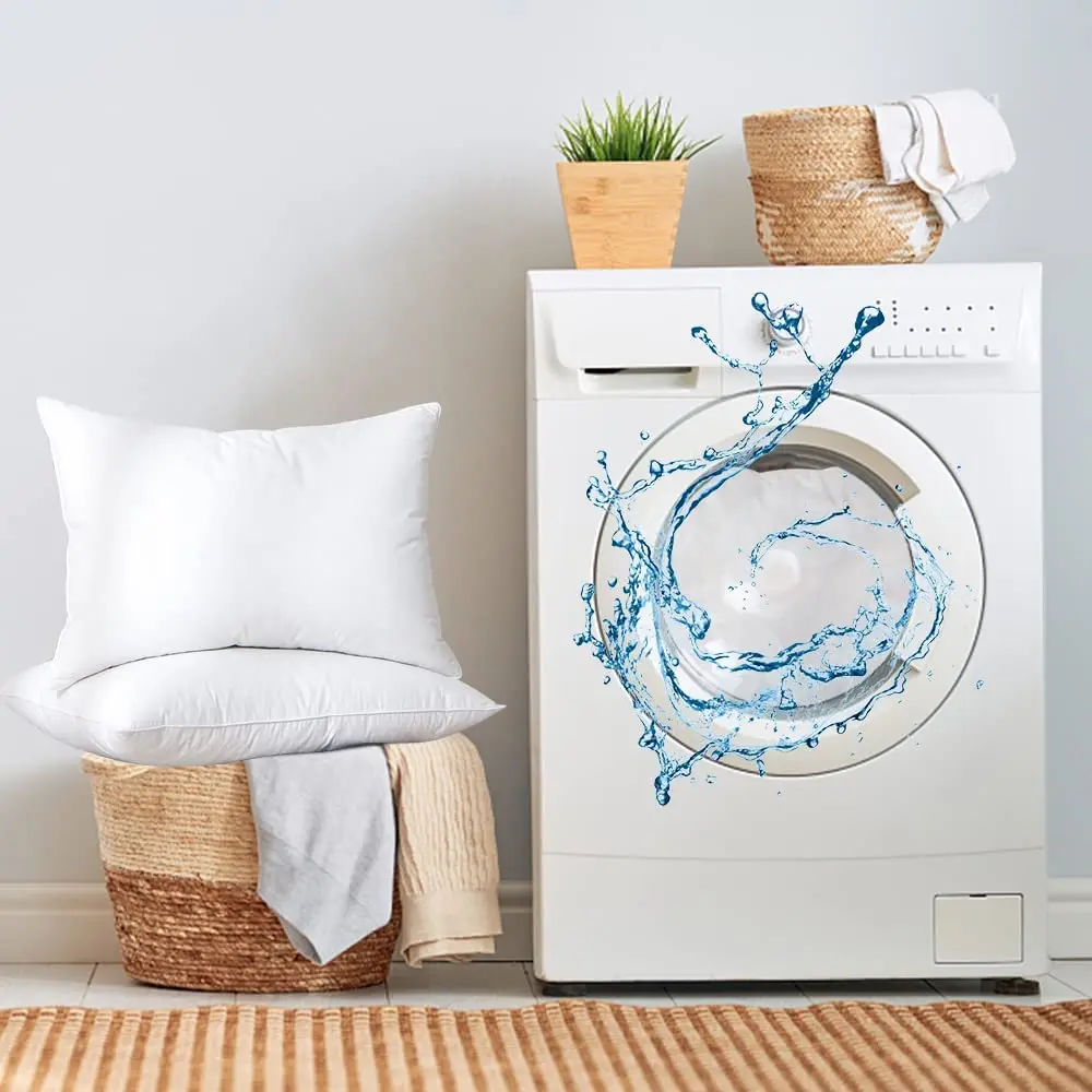 Luxury Hotel Home Comfortable Fluffy Wholesale pure cotton fabric goose feather pillow Sofa Sleep Bed Pillow