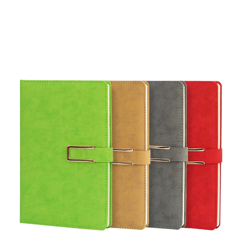 Hardcover Locking Premium PU Leather Cover Journal Notebook Printing Custom Logo Notebook Printing Gift Leather Book A5 CN;GUA