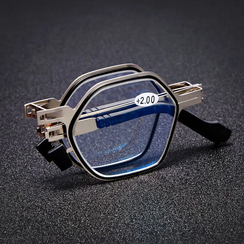 Фильтрующие линзы с синим светом металлические складные читающие очки для чтения