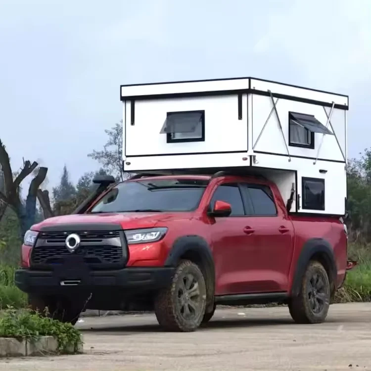 Новый дизайн индивидуальный внедорожник 4x4 по суше Китайский Пикап туристические прицепы с кроватью