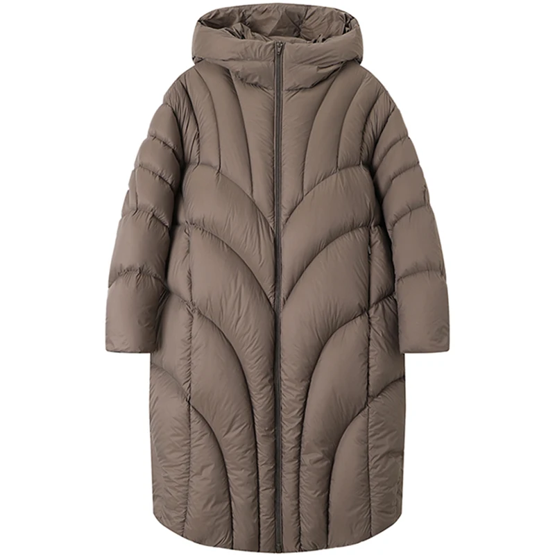 2021 Fashion Thick Long winter overcoat mens down jackets Outwear Plus Size