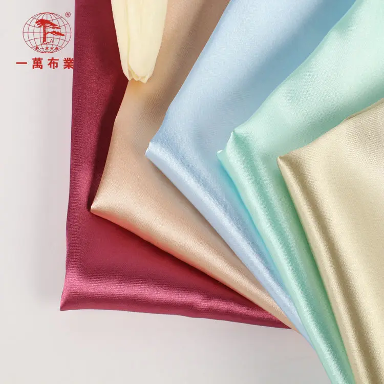 Custom color and poly satin yarn dyed Upholstery Satin