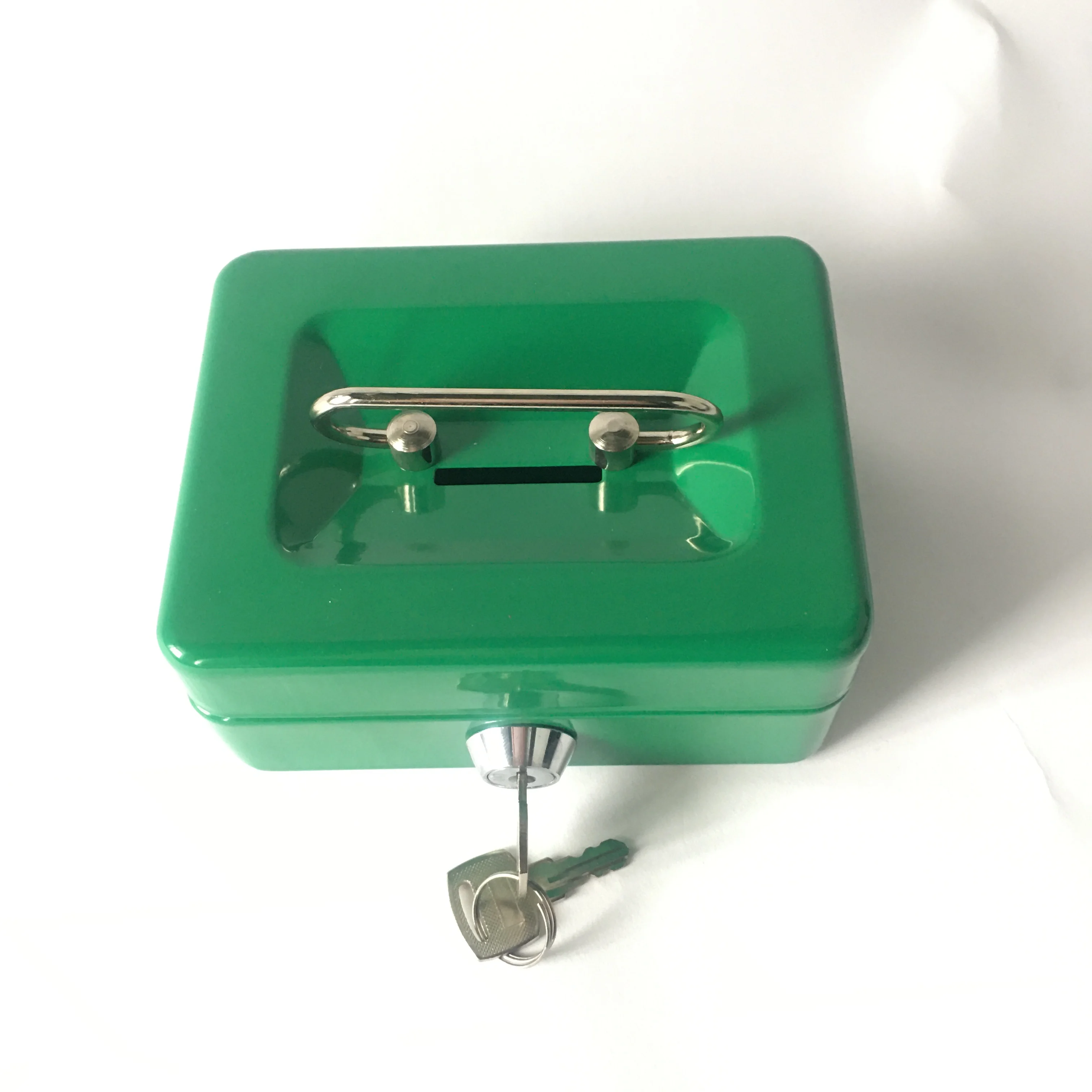 125 новый дизайн металлический ящик безопасности зеленый для наличных денег с сильным