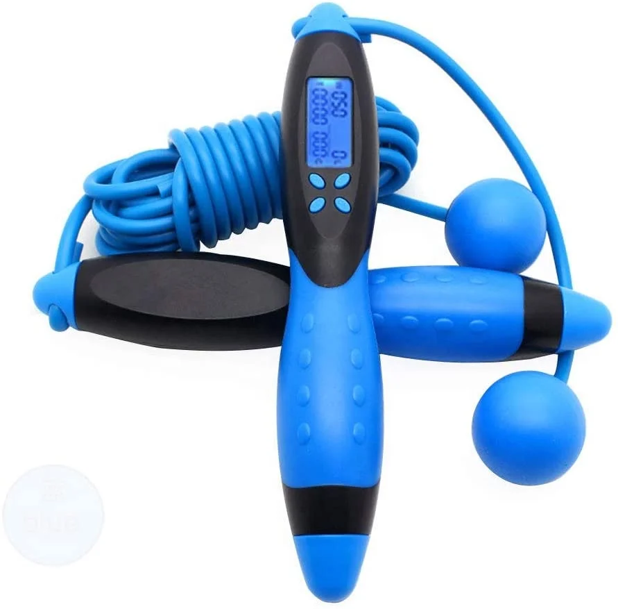 Electronic Counting Jump Rope, Adjustable Fitness Jumping Rope with Electronic Time Calorie Counter, Skipping Rope for Children
