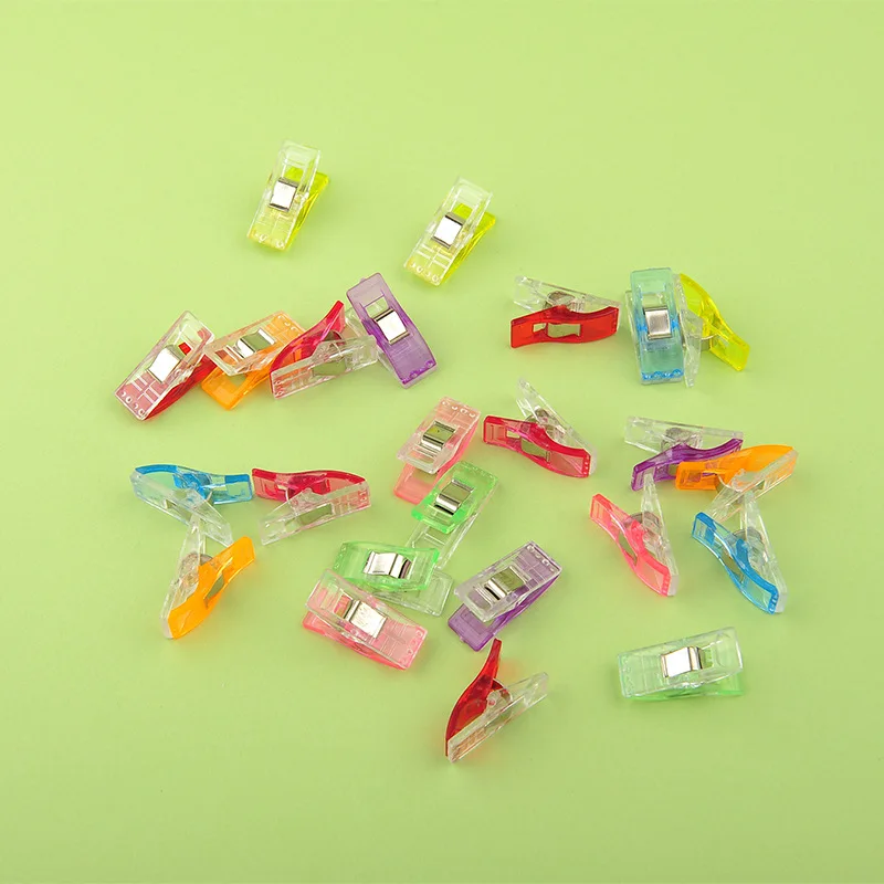 Multipurpose Small Plastic Clips Colorful Cloth Clips For Sewing Patchwork Crafts