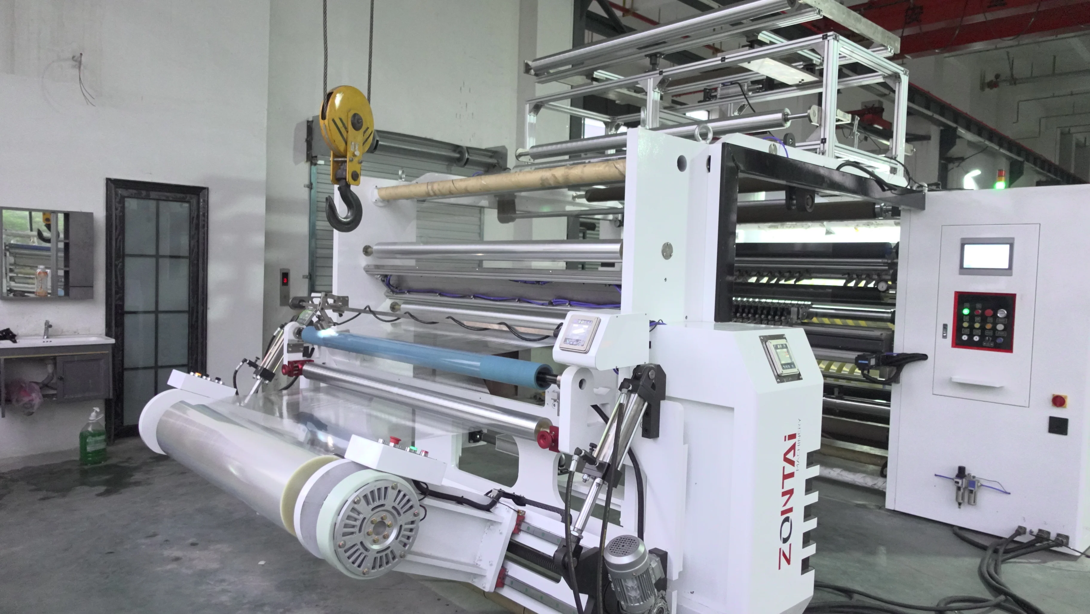 High Speed Adhesive Tape Roll Slitting Machine