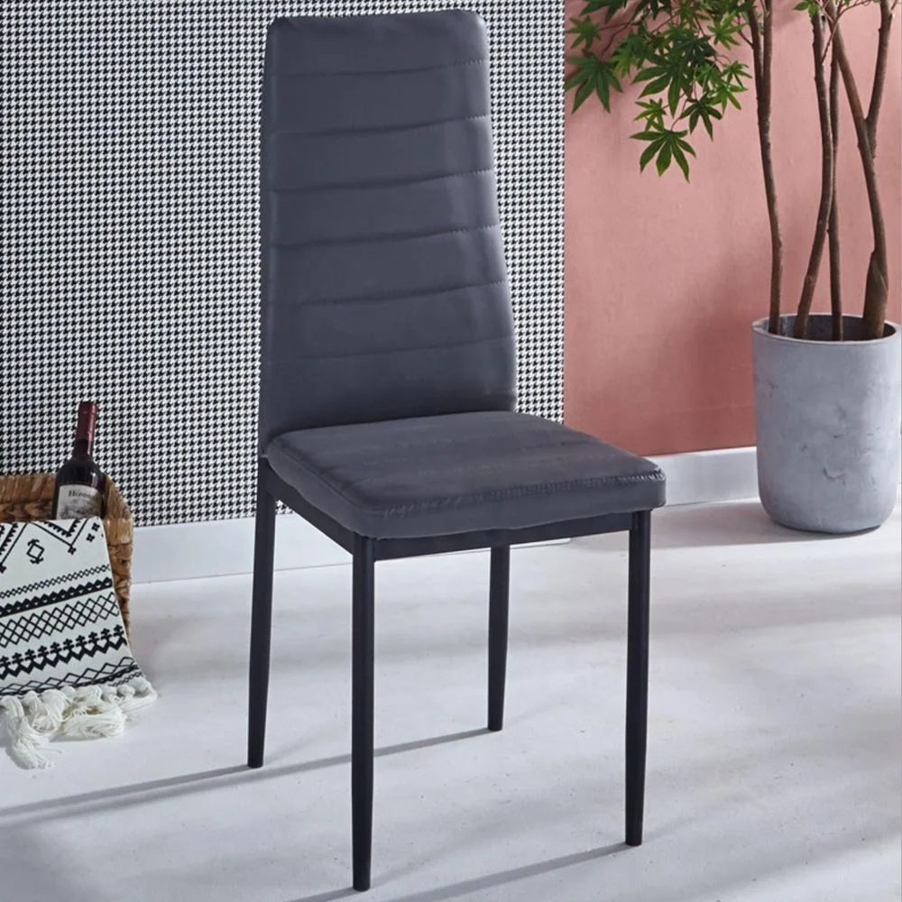 detachable fabric seat metal leg modern style  armless dining room chair