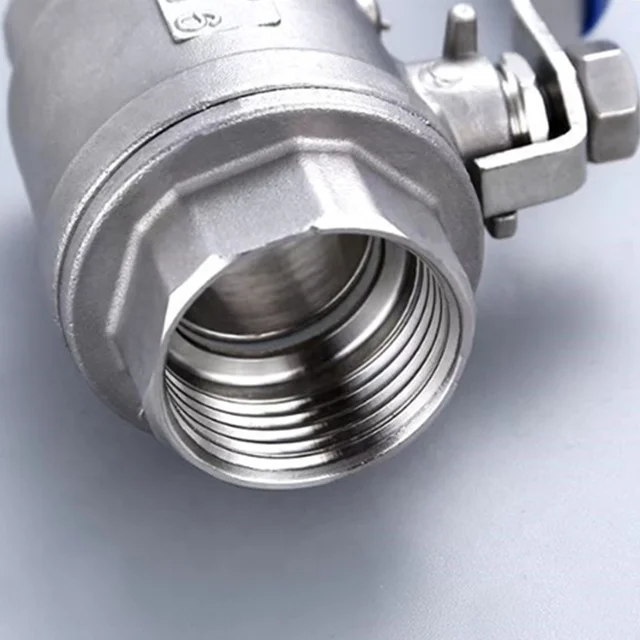 3/8 Inch Water Valve with Blue Stainless Steel Ball Valve/ Ball Valve Stainless Steel