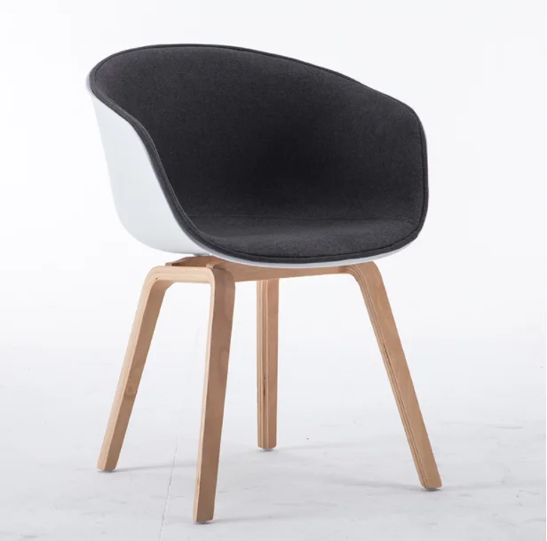 High Quality Wooden Dinning Chair Hotel Furniture Red Training Chair