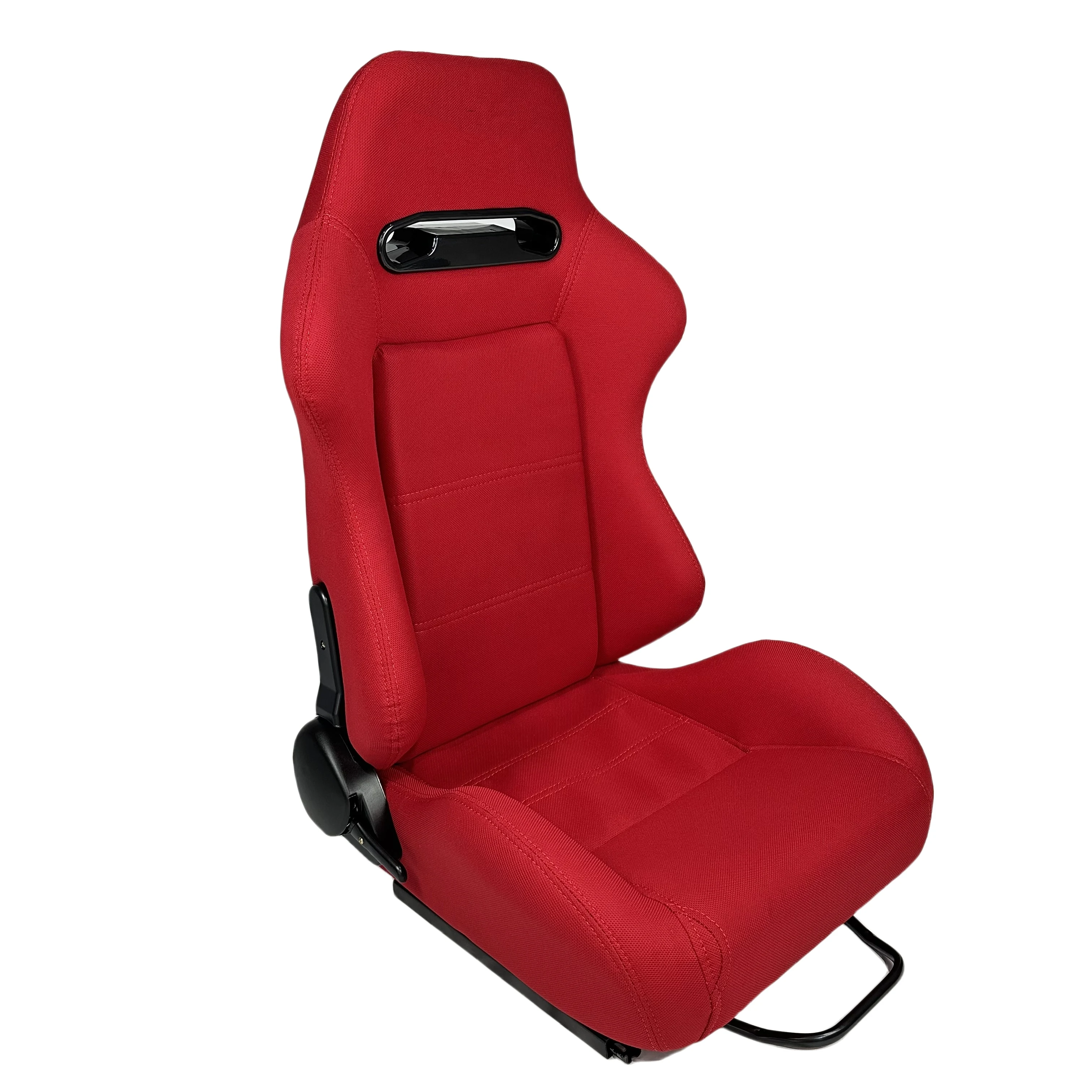 TRAPLY Customized Color RED Suede Car Vehicle Gaming Station Adjustable Sim Bucket Racing Seats