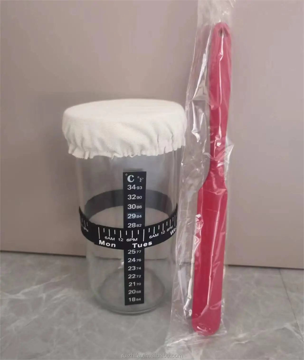Wholesale 35OZ Wide Mouth Sourdough Starter Jar Kit Sour Dough Starter Container Kit Use for Sourdough Bread Baking