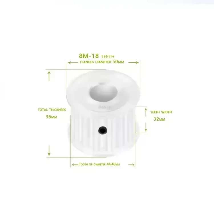 HTD 8M-18 teeth 30mm belt width A type  Bore 8/10/12/14/15/16/17/18/19/24/25/28  aluminum timing pulley